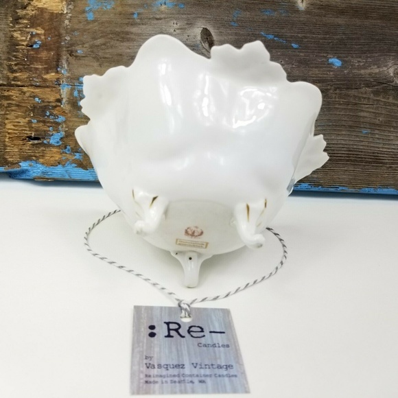 Antique RS Prussia Germany Footed Bowl Candle - Picture 4 of 8